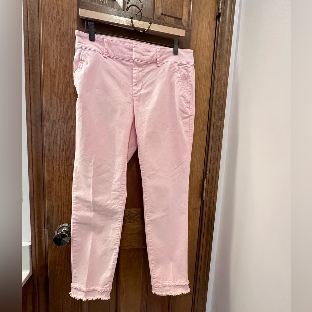 LOFT LIGHT PEACH ANKLE PANTS SIZE 6